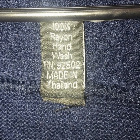 Sacred Threads Cardigan Sweater Plush Blue Coatigan Draped Thumb holes size M - Picture 4 of 12